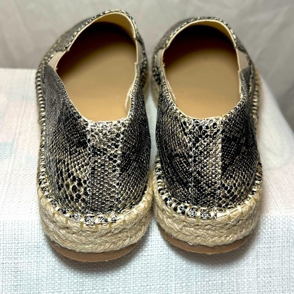 COCONUTS by Matisse Faux Snakeskin Espadrille Peaches Loafers Size 8.5 NEW - Picture 4 of 6